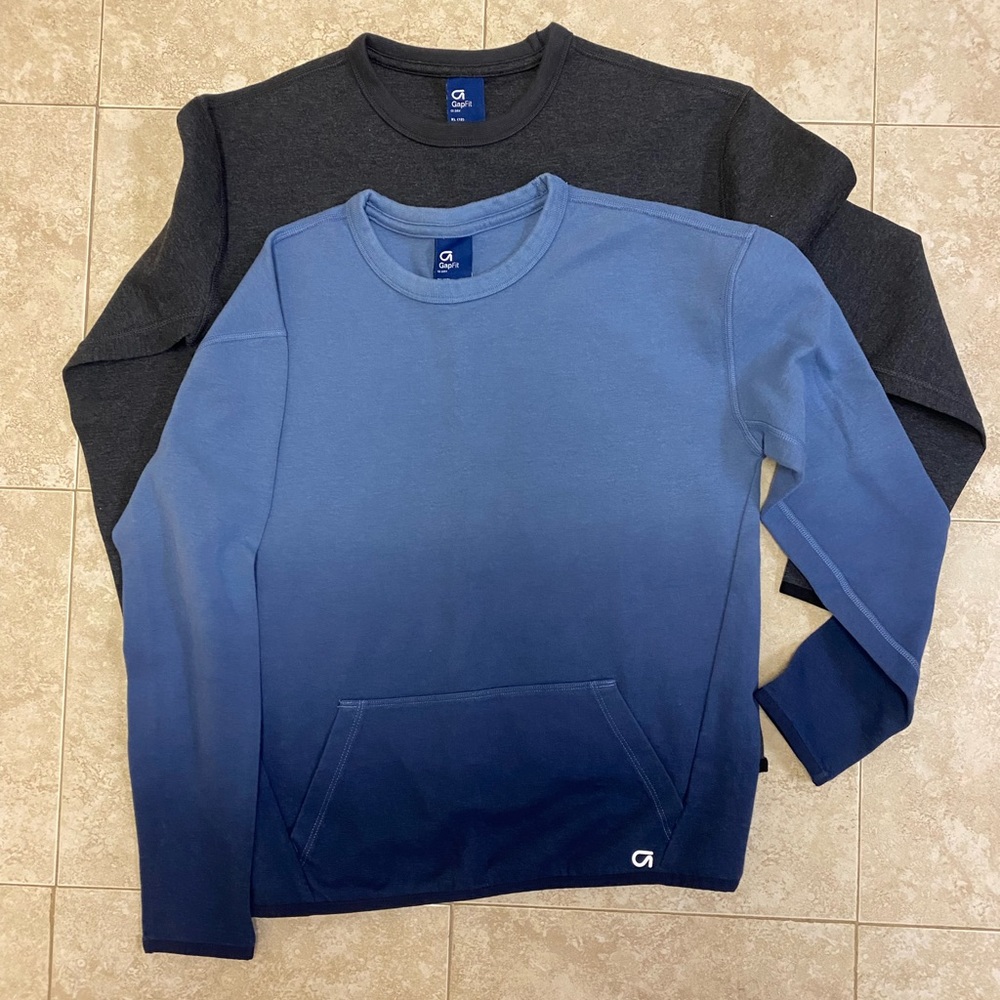 GapFit kids sweatshirts never worn, set of two, XL (12), new without tags